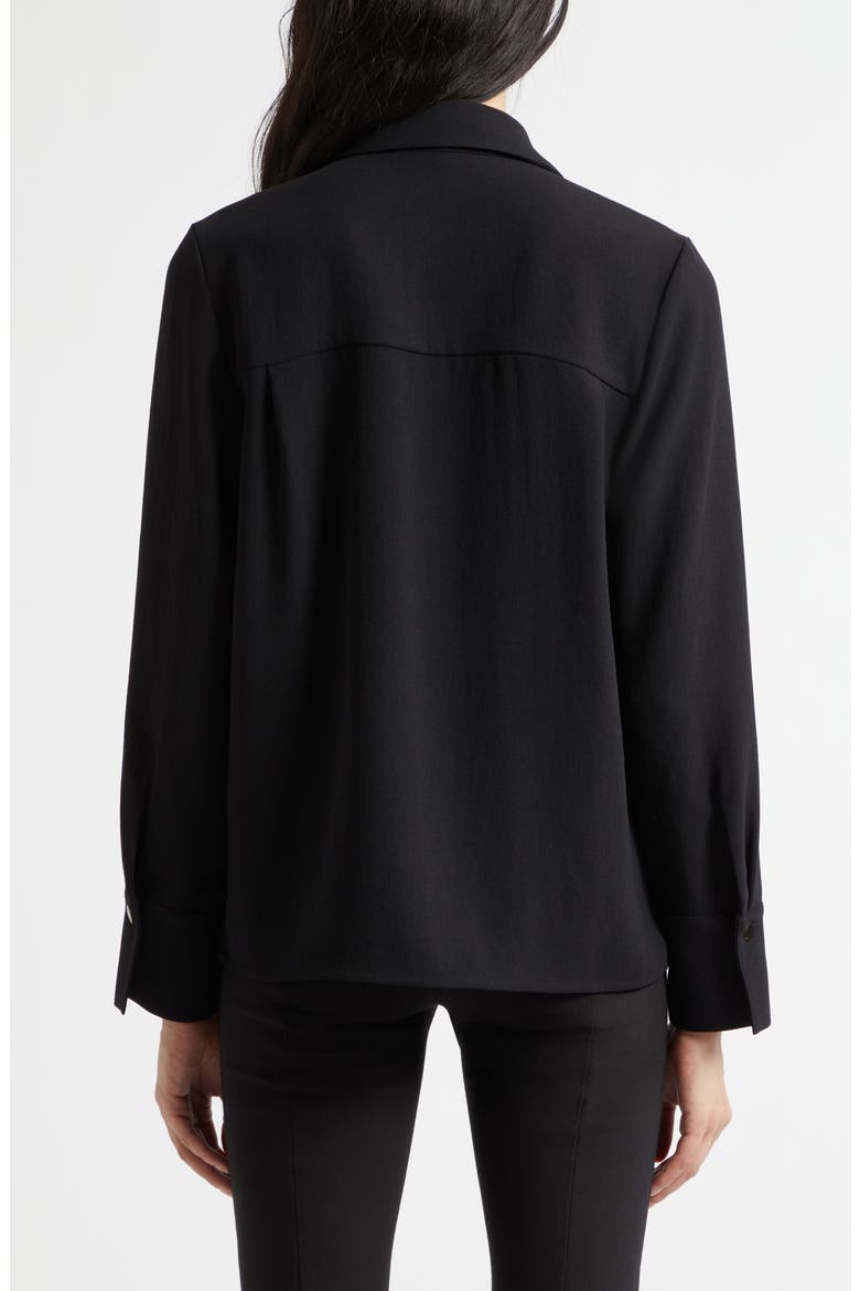 Long Sleeve Button-Up Shirt, Alternate, color, BLACK