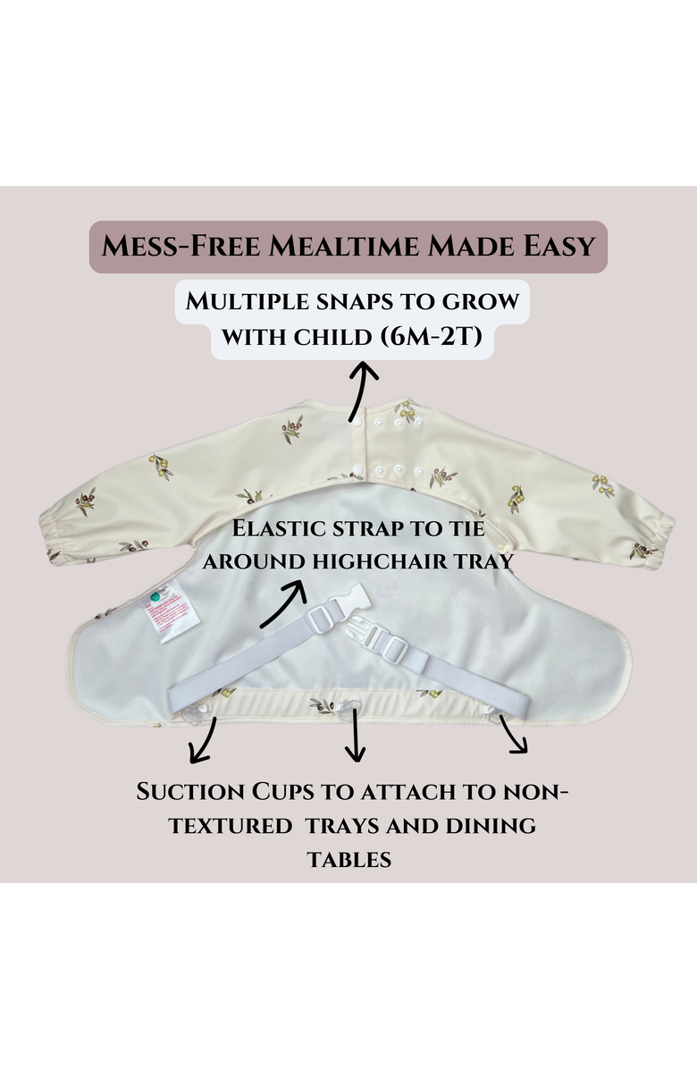 Neferland NeferTie Coverall 2.0 Longsleeve Bib - OLIVES, Alternate, color, Olives 6-24 Months