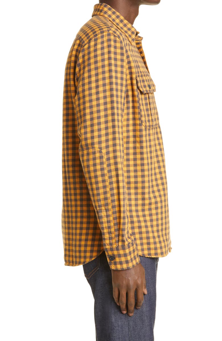 Double RL Bonneville Check Cotton Twill Button-Up Work Shirt, Alternate, color, 