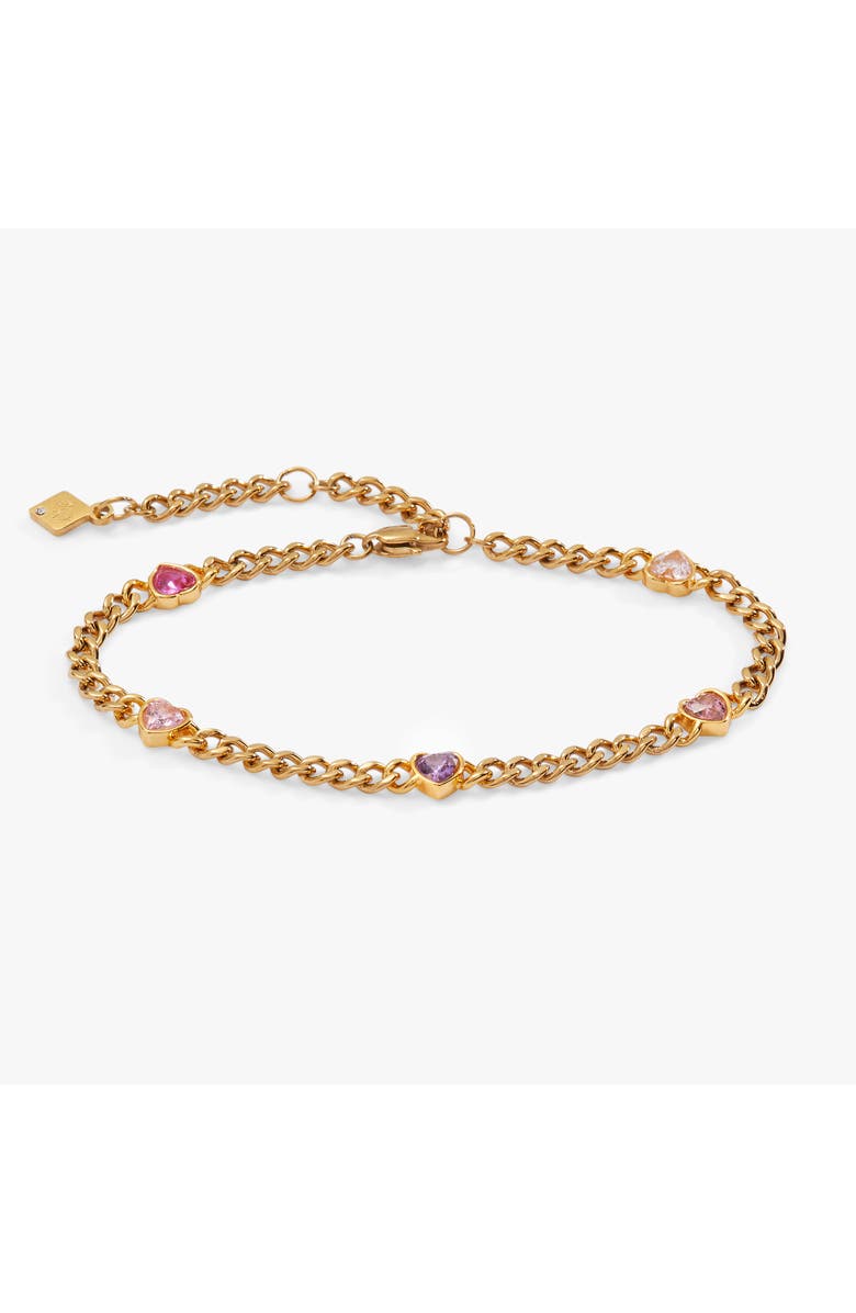 Alex and Ani Heart Curb Chain Bracelet, Main, color, 