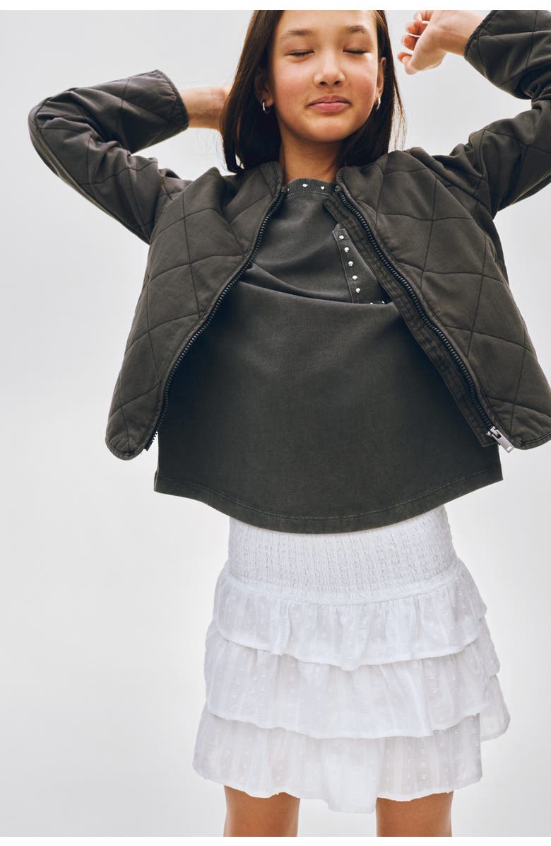 H&M Quilted cotton jacket, Alternate, color, Dark Gray