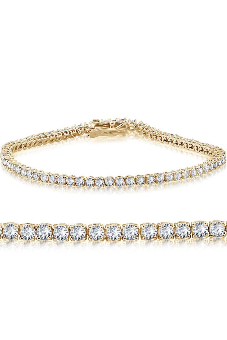 3Ct TW Diamond 14K Gold Round Cut Lab Grown Women's Tennis Bracelet 7", Alternate, color, 14kYellow Gold