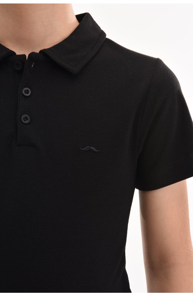 MOUSTACHE Solid Polo Shirt, Alternate, color, Black