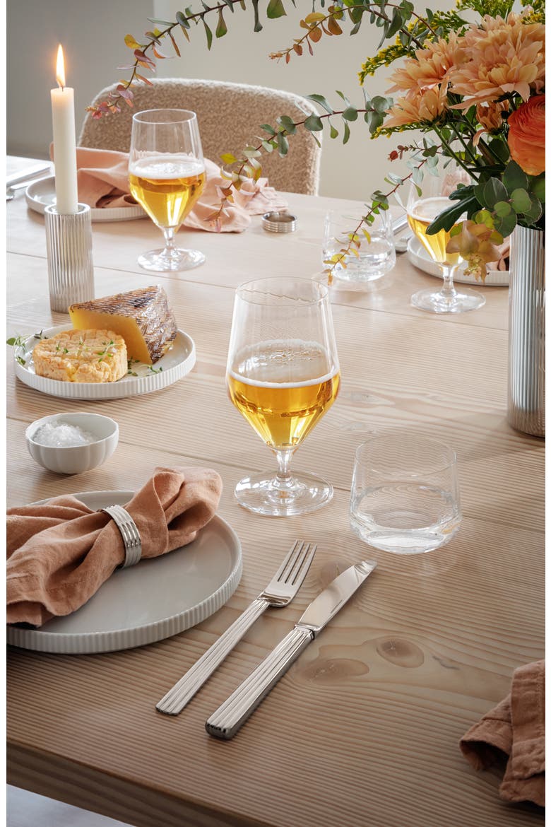 Bernadotte Set of 6 Beer Glasses, Alternate, color, CLEAR