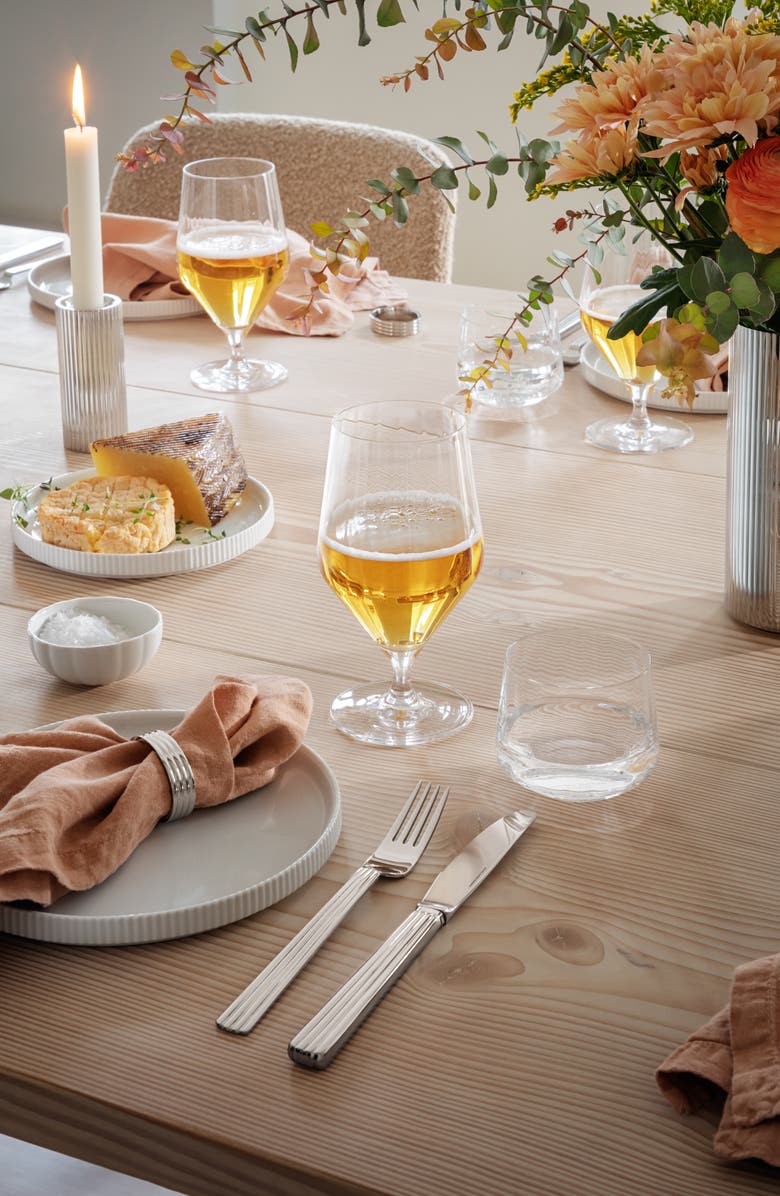 Georg Jensen Bernadotte Set of 6 Beer Glasses, Alternate, color, Clear