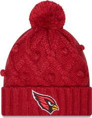 New Era Women's New Era Cardinal Arizona Cardinals Toasty Cuffed Knit Hat with Pom