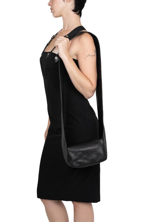Jeffrey Campbell Boxed-up Leather Crossbody Bag In Black