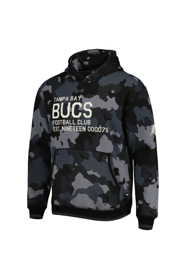 Men's The Wild Collective Black Tampa Bay Buccaneers Camo Pullover Hoodie, Alternate, color, Black