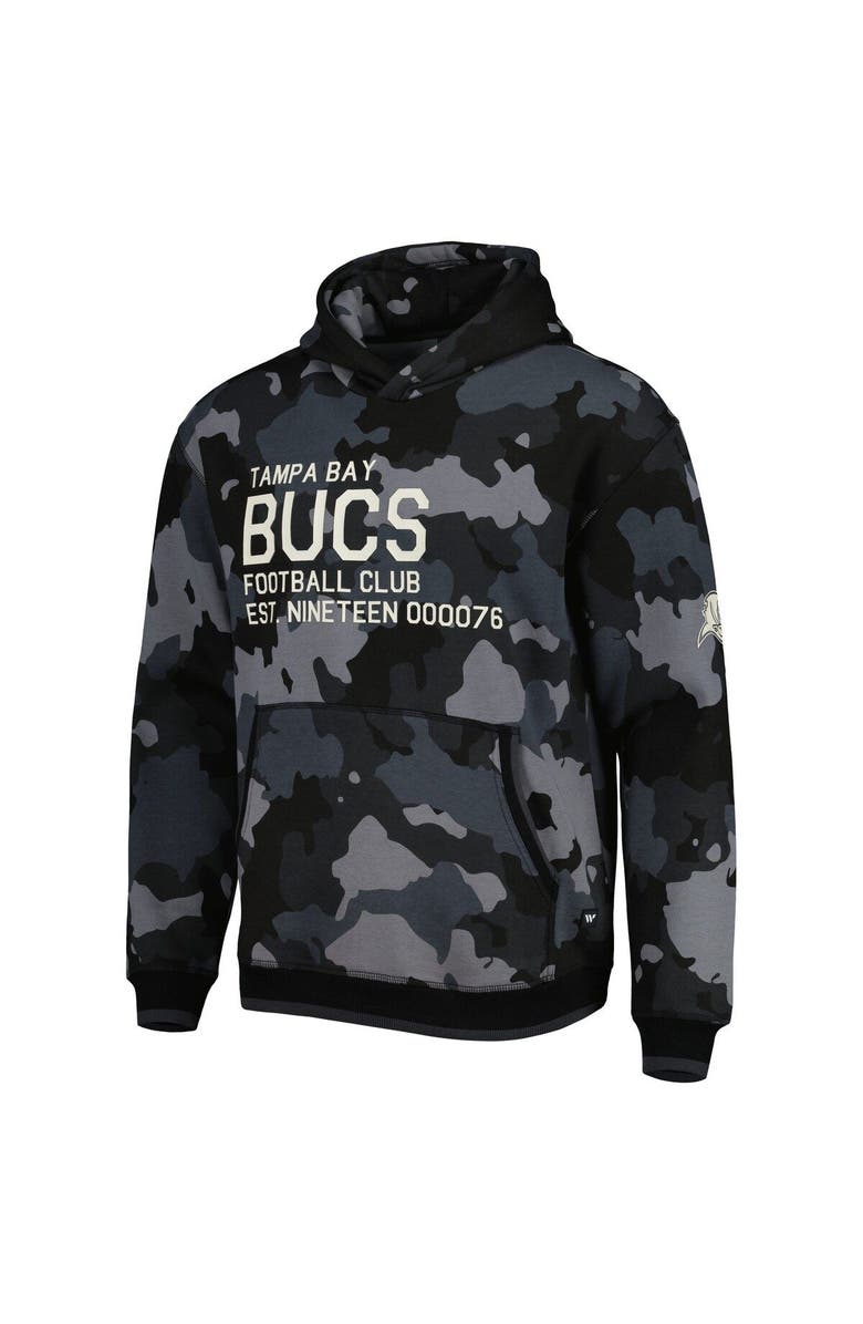 THE WILD COLLECTIVE Men's The Wild Collective Black Tampa Bay Buccaneers Camo Pullover Hoodie, Alternate, color, Black