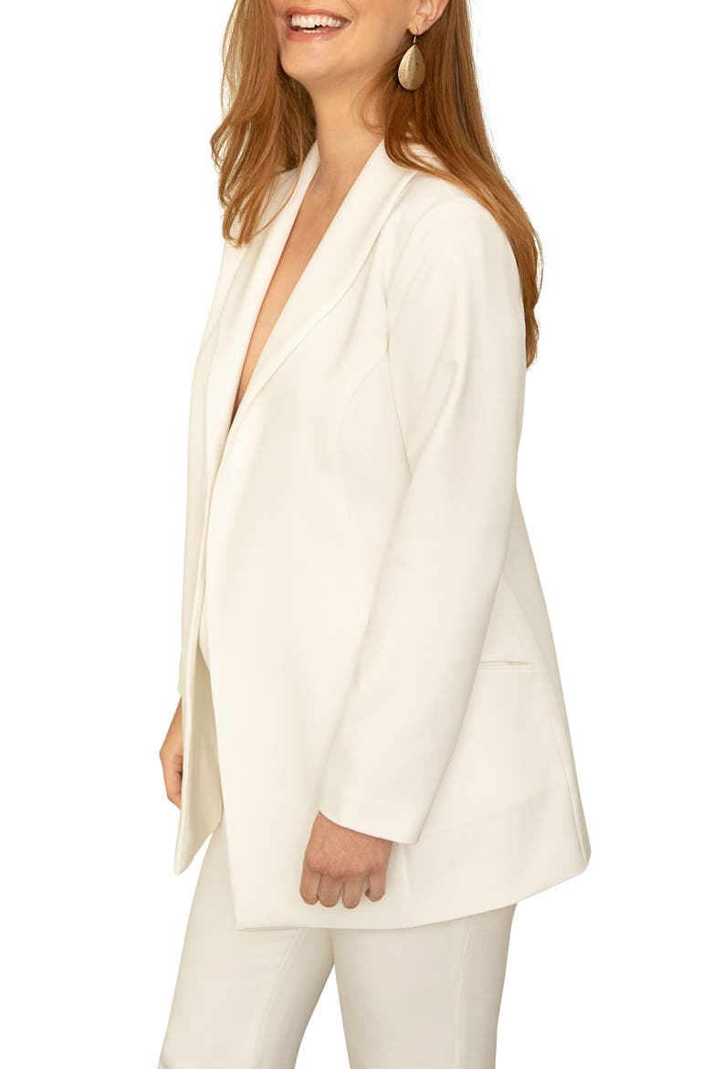 Mya Soft Tailored Jacket, Alternate, color, IVORY