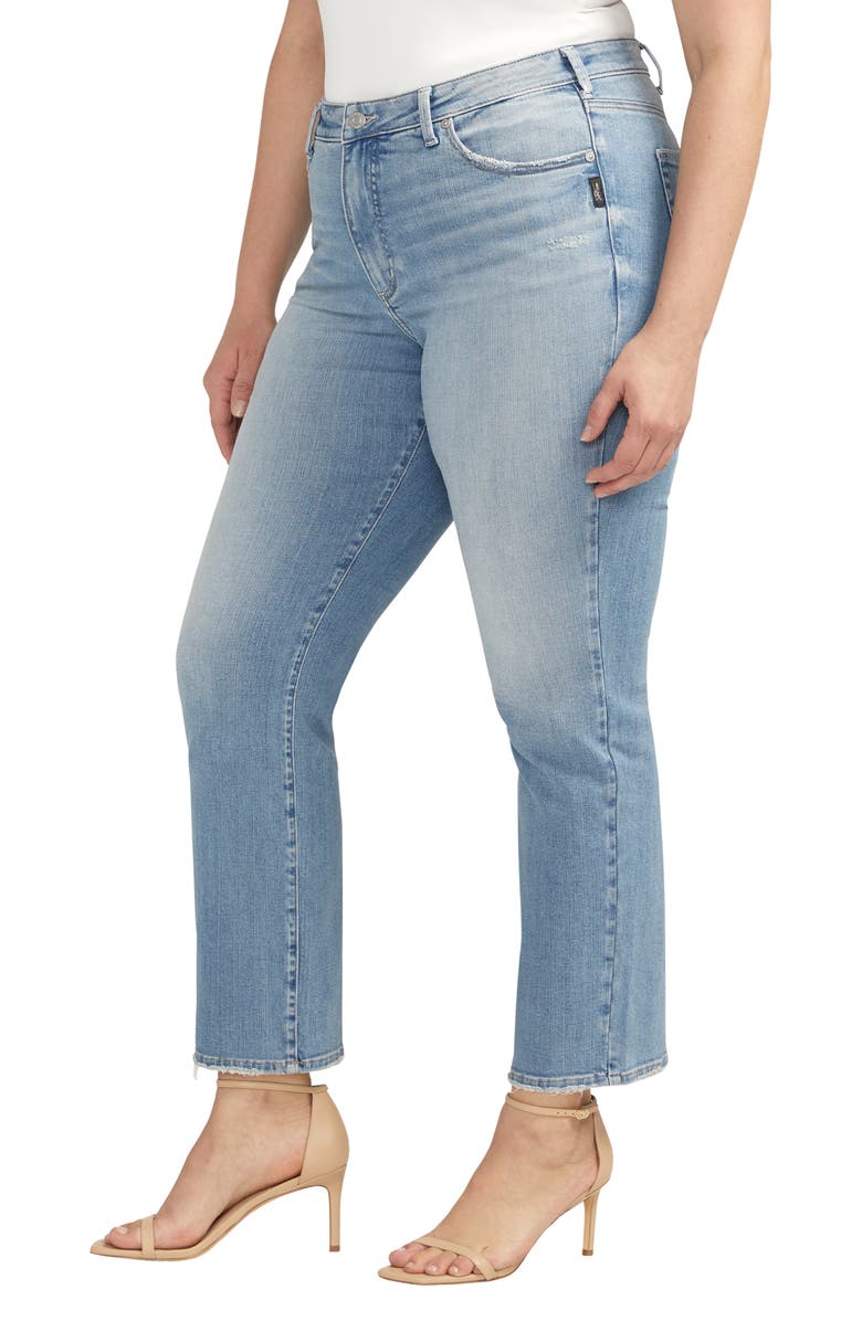 Silver Jeans Co. Isbister High Waist Straight Leg Jeans, Alternate, color, 