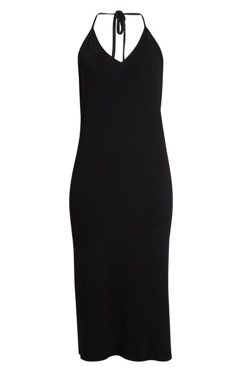 Rib Virgin Wool Sweater Slipdress