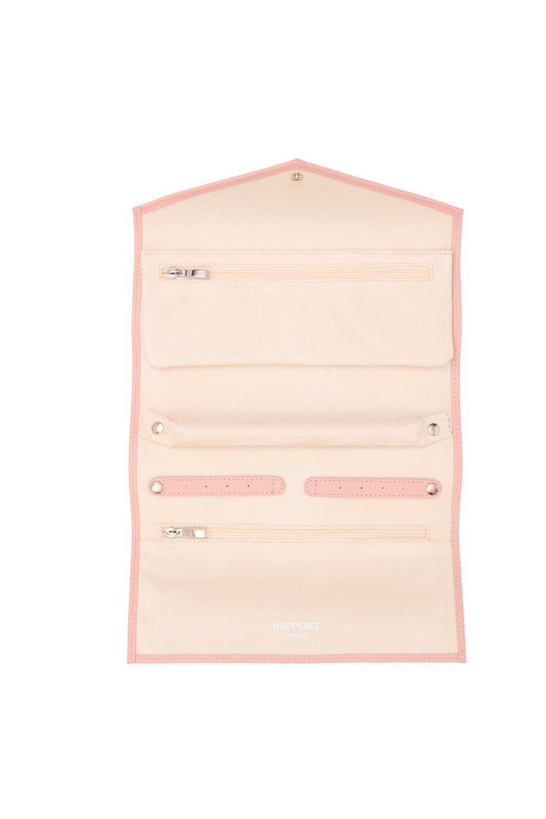 Victoria Jewelry Roll, Alternate, color, Rose
