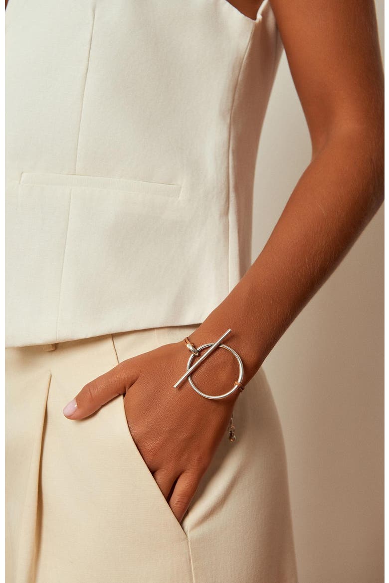 Origins Slim Bracelet, Alternate, color, Silver