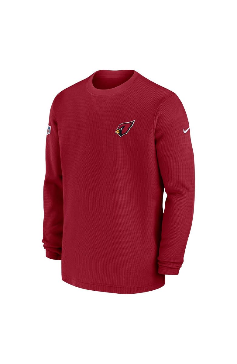 Nike Men's Nike  Cardinal Arizona Cardinals 2023 Sideline Throwback Heavy Brushed Waffle Long Sleeve Top, Alternate, color, Cardinal