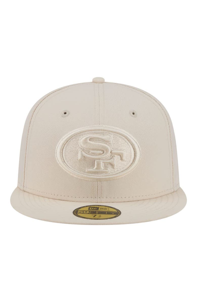 New Era Men's New Era Cream San Francisco 49ers Color Pack 59FIFTY Fitted Hat, Alternate, color, Cream