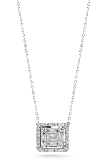 Glaze Jewelry Cubic Zirconia Pendant Necklace In Metallic