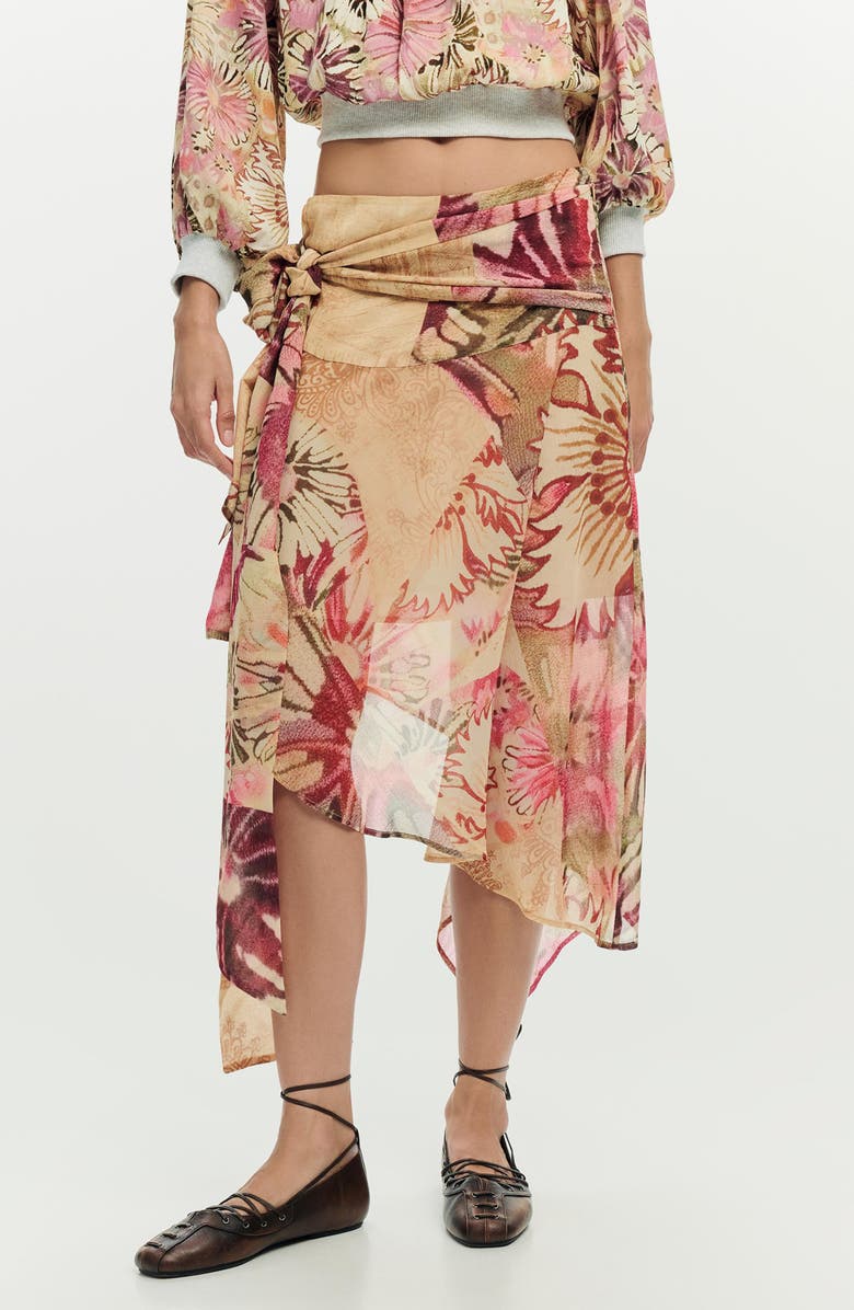 Desigual Asymmetric Skirt, Main, color, Multi
