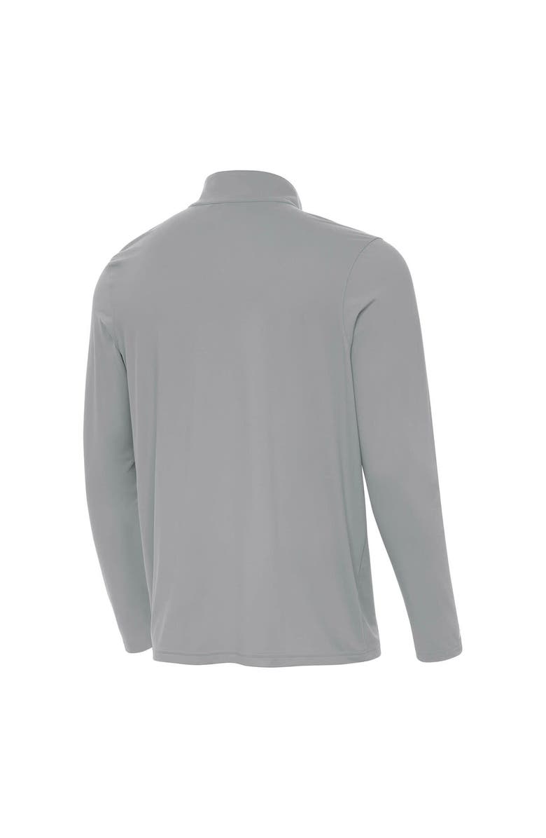 ANTIGUA Men's Antigua Gray Philadelphia Eagles Super Bowl LIX Champions Intent Quarter-Zip Pullover Top, Alternate, color, Gray