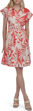 DKNY Floral Shirtdress