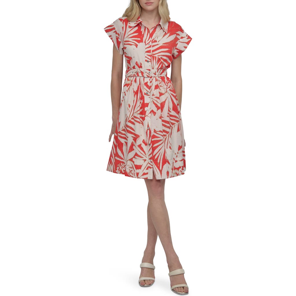 Dkny Floral Shirtdress