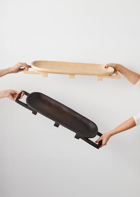 Swazi Long Wooden Serving Tray