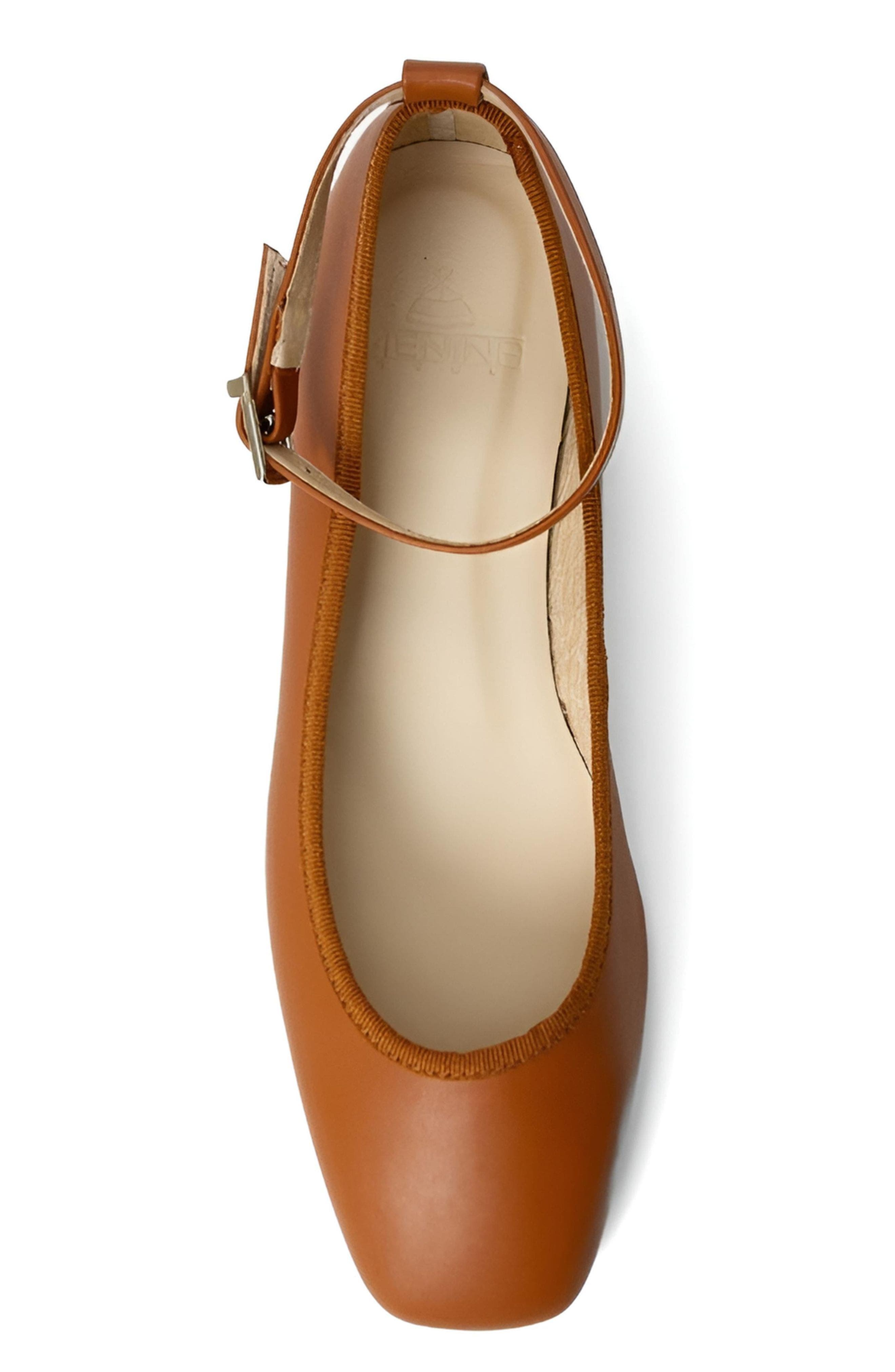 Menina Step Brive Classic Mary Jane Flat, Alternate, color, Caramel