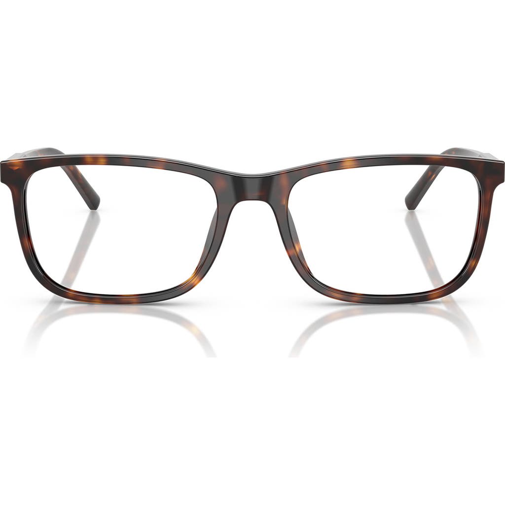 Dolce & Gabbana Dolce&gabbana 55mm Rectangular Optical Glasses In Brown