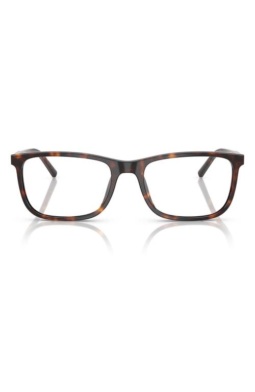 Dolce & Gabbana Dolce&gabbana 53mm Rectangular Optical Glasses In Brown