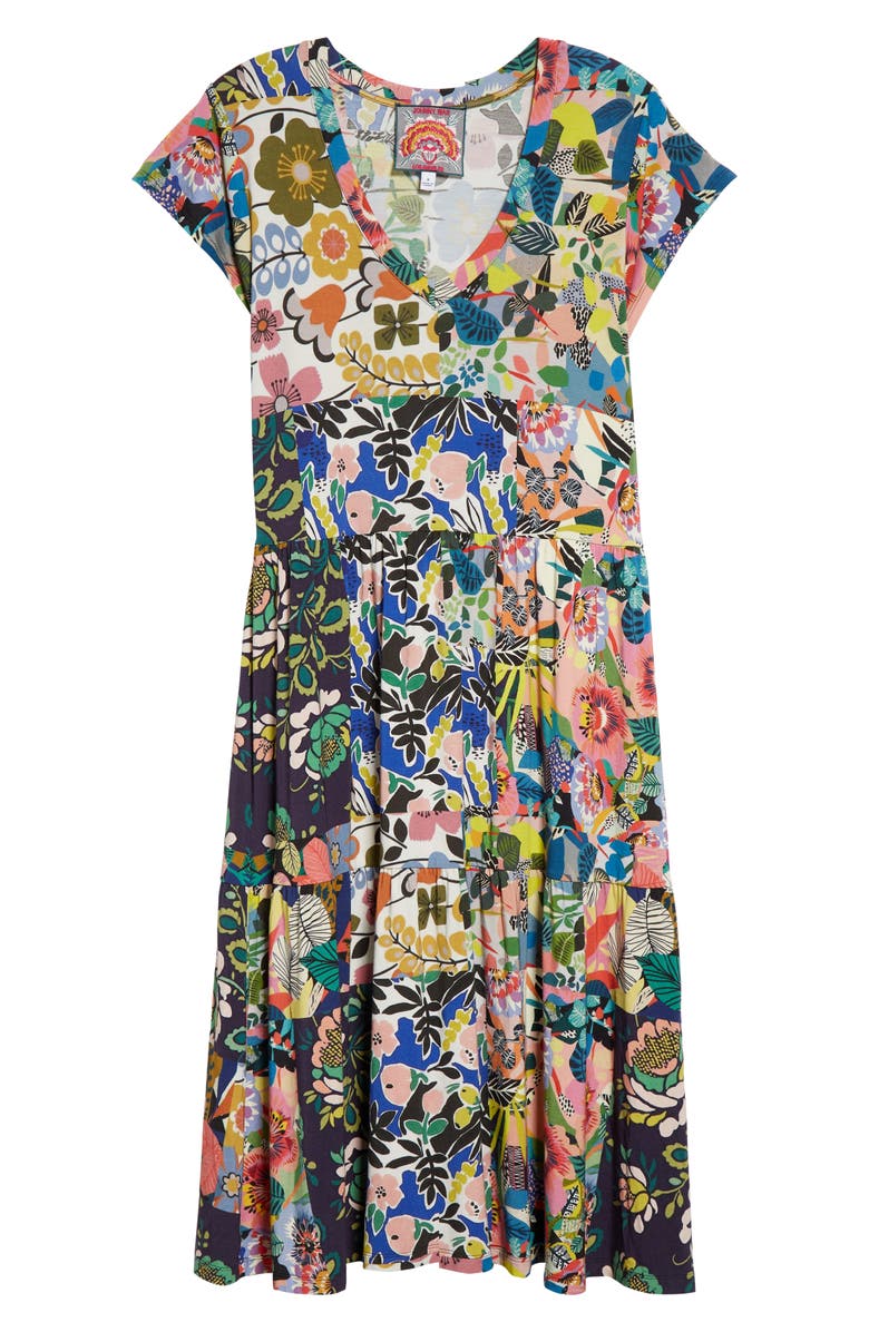 Johnny Was Chelsea Garden Tiered Dress, Alternate, color, 