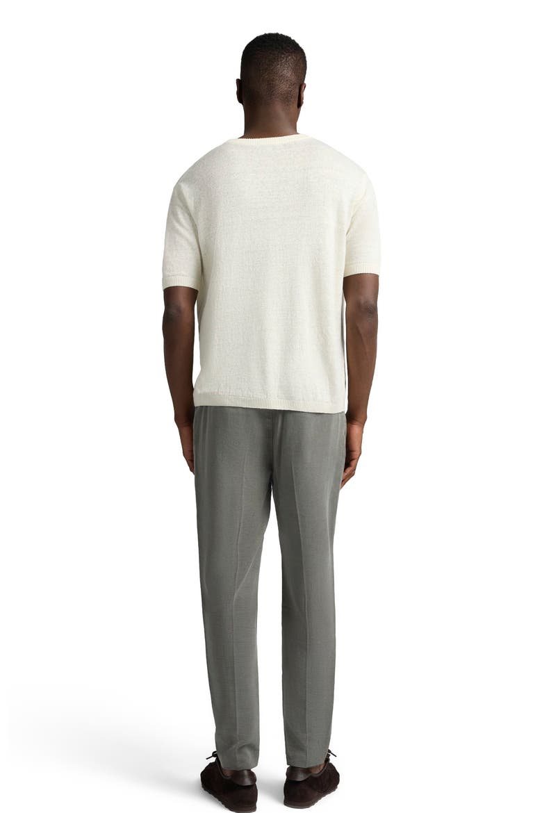 Pleated Lyocell Trousers, Alternate, color, Agave