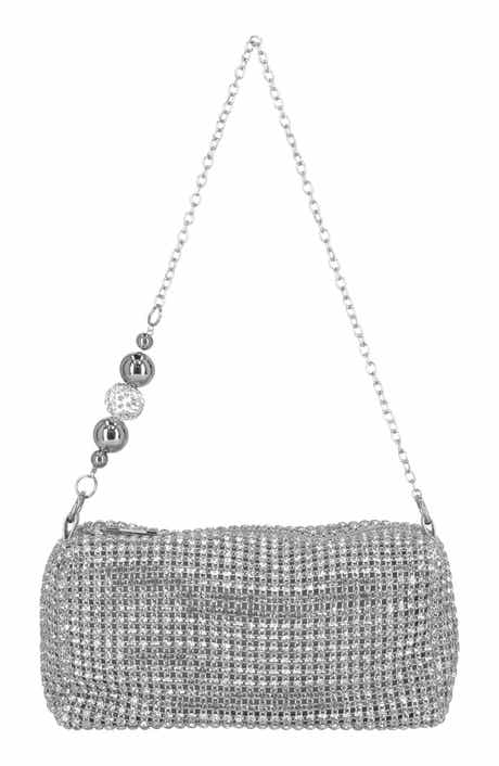 Evelyn Diamond Mesh Shoulder Bag