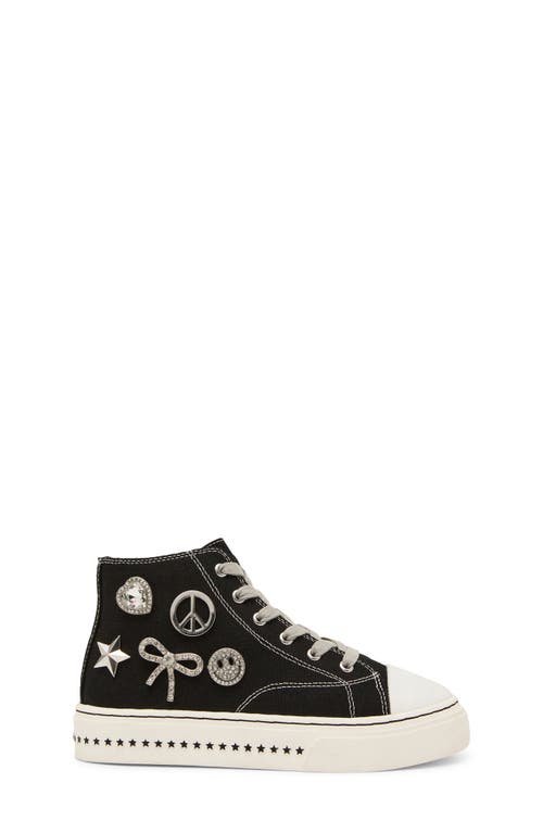 Steve Madden Kids' Jmistee High Top Platform Sneaker In Black