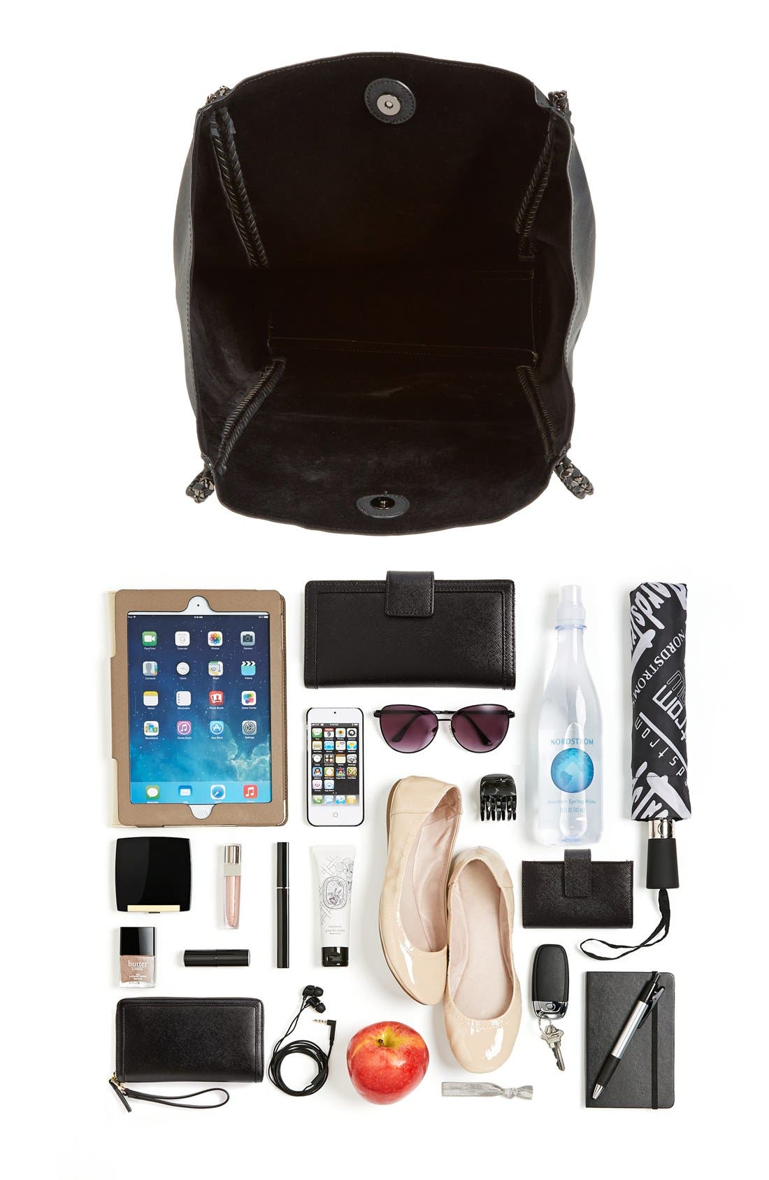 Phase 3 Chain Faux Leather Tote, Alternate, color, 