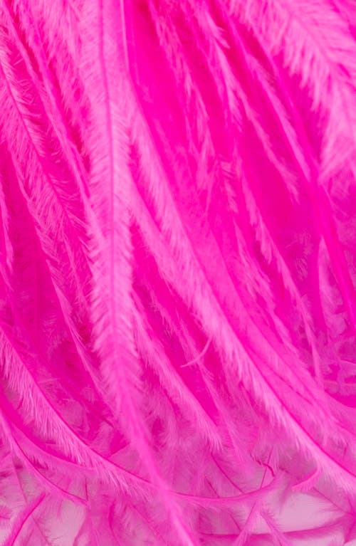 Olga Berg Penny Feathered Frame Bag In Pink