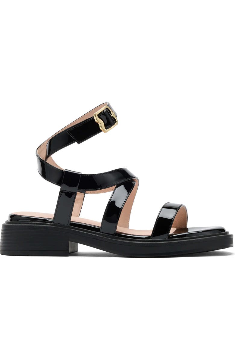 MARC NOLAN Adriana Strappy Block Heel Sandal, Main, color, Black Patent
