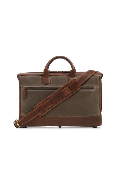 Sawyer Slim Waxed Canvas Briefcase