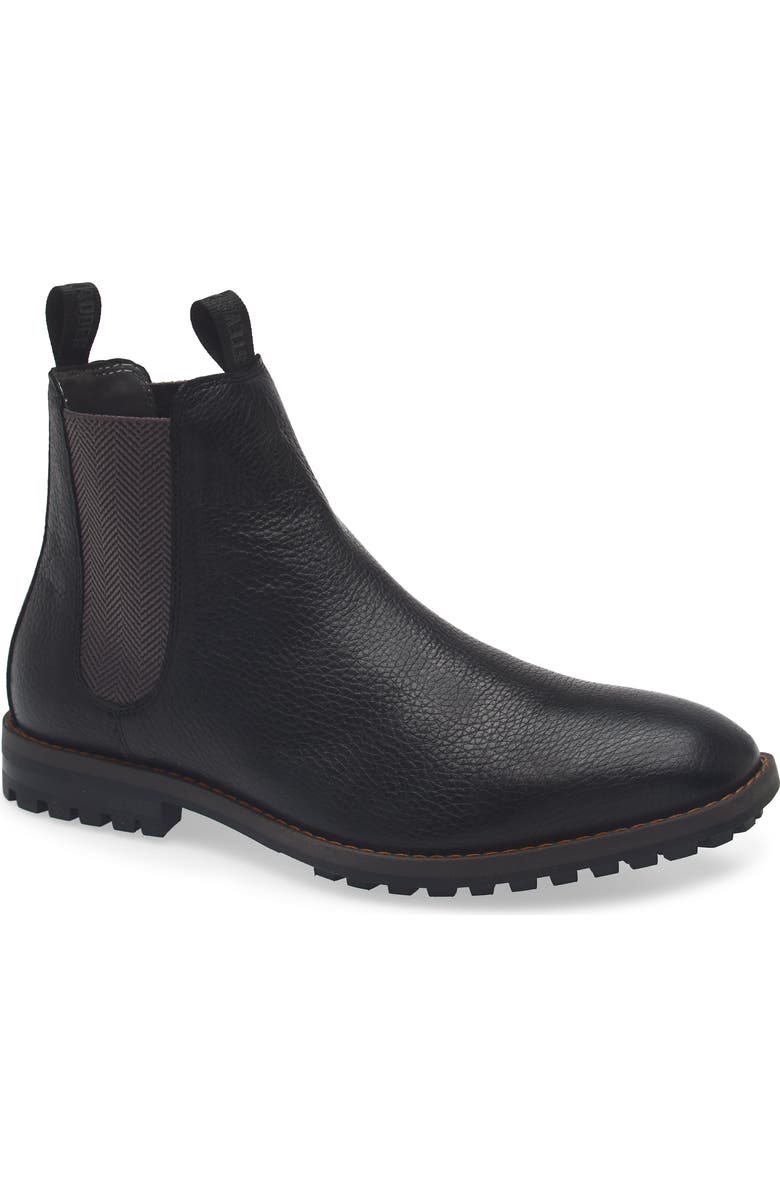 Steve Madden Fenton Lug Sole Chelsea Boot, Main, color, Black