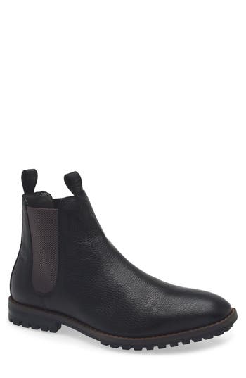 Steve Madden Fenton Lug Sole Chelsea Boot In Black