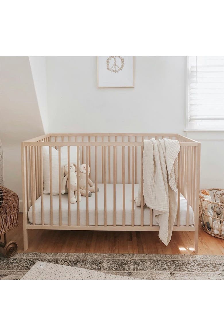 Viscose Baby Crib Sheet, Alternate, color, WHITE