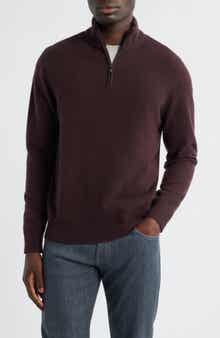 Nordstrom Quarter Zip Cashmere Sweater