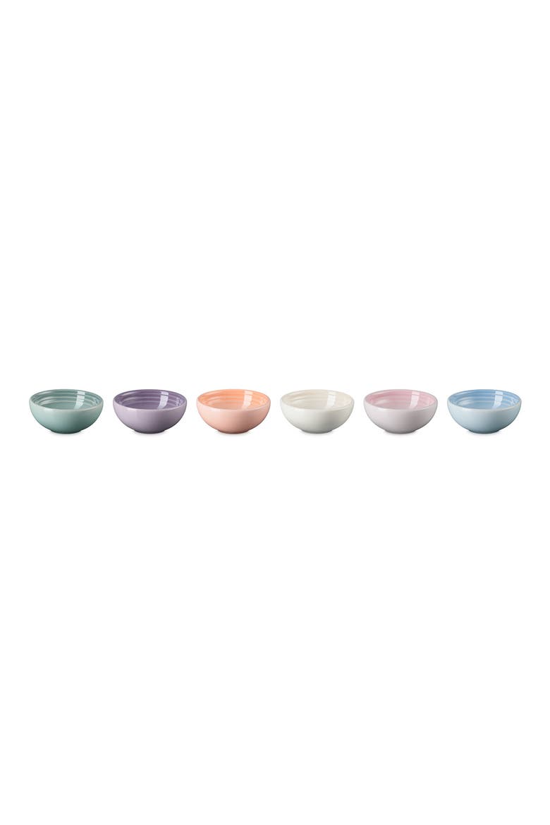 Vancouver Set of 6 Stoneware Pinch Bowls, Main, color, MULTICOLOR