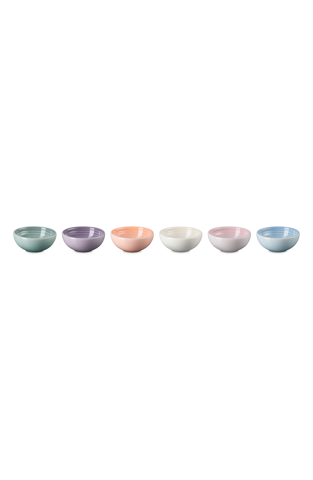 Le Creuset Vancouver Set of 6 Stoneware Pinch Bowls - Multicolor