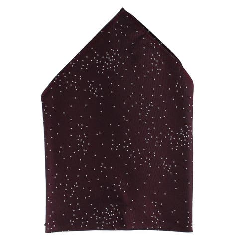 Mystere Metallic Star Light 12 x 12 Silk Pocket Square