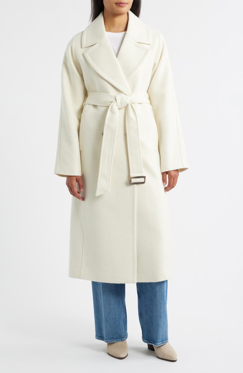Bernardo Whitaker Twill Coat, Main, color, White