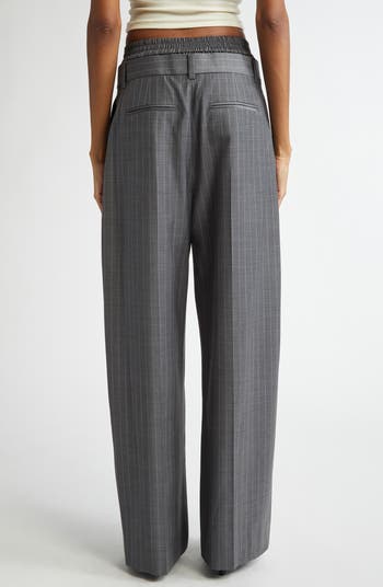 Exposed Boxer Pleated Trousers