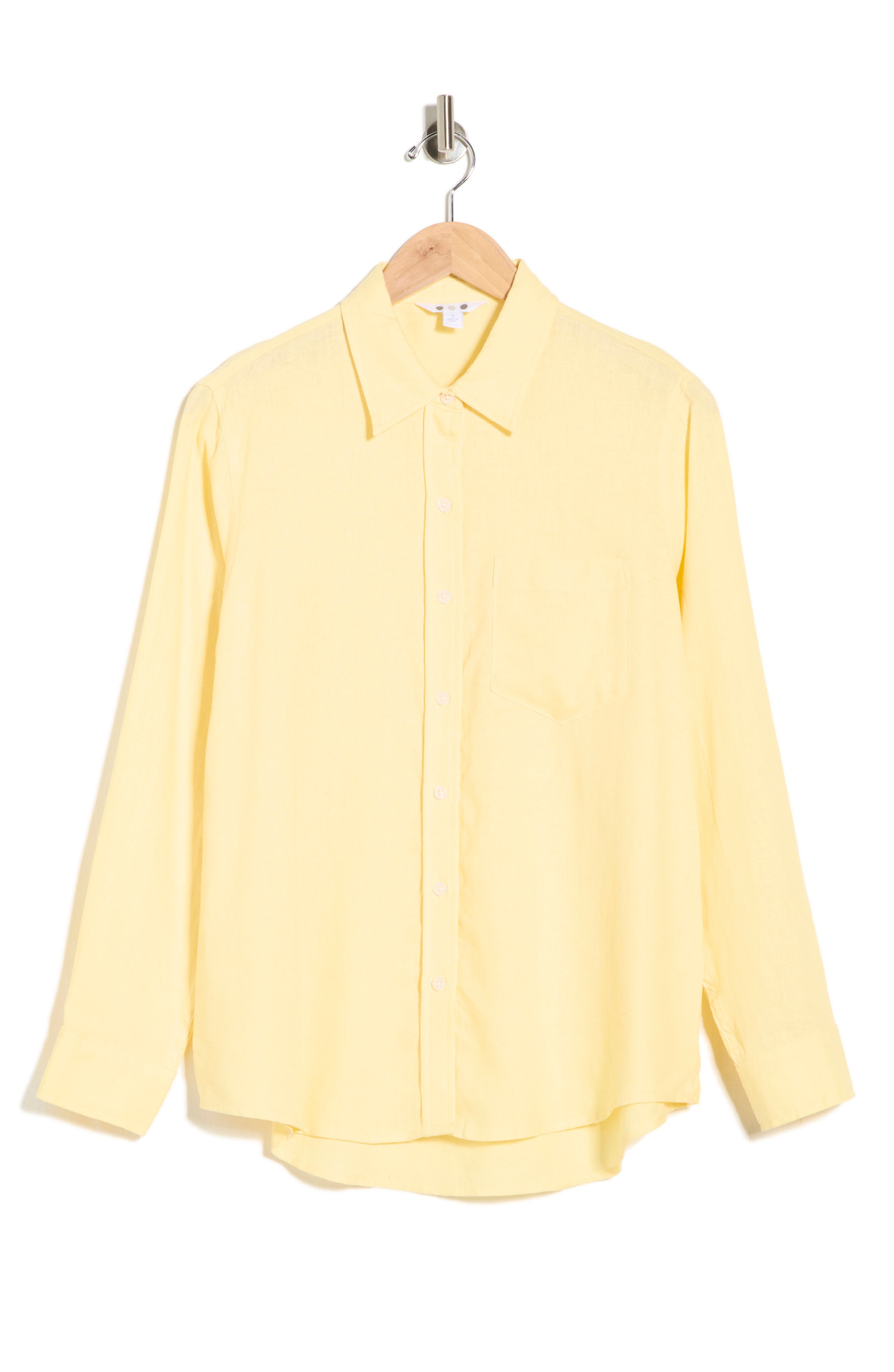 Relaxed Fit Linen Blend Button-Up Shirt - image 2