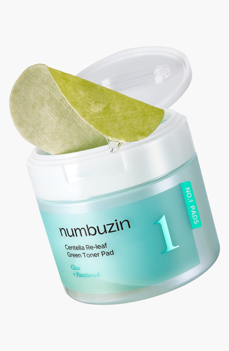 Numbuzin No.1 Centella Re-Leaf Green Toner Pad, Alternate, color,