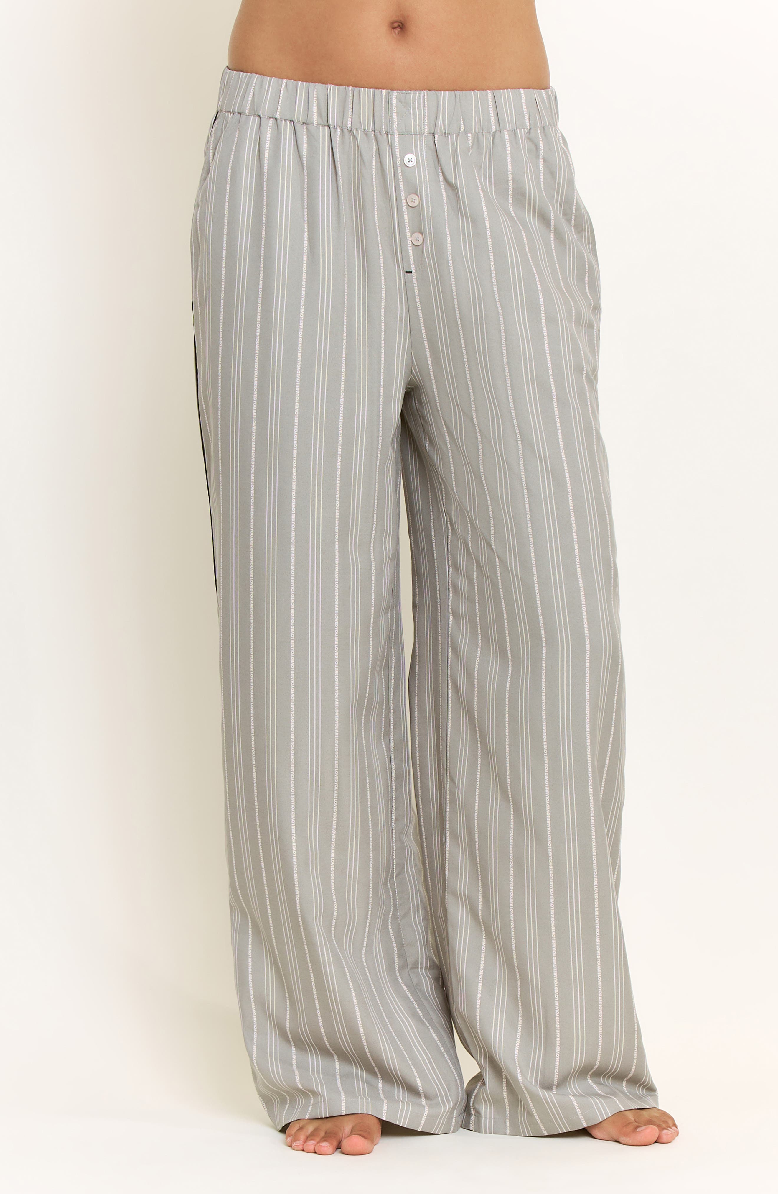 selected SOFT OLIVE STRIPE