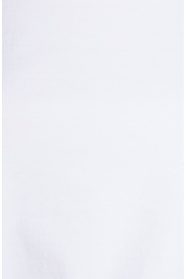 Essential Stretch Cotton Crew Bodysuit, Alternate, color, WHITE